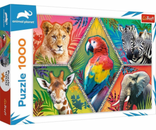 Trefl Puzzle 1 000 dílků Exotická zvířata Planeta zvířat