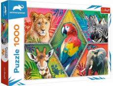 Trefl Puzzle 1 000 dílků Exotická zvířata Planeta zvířat