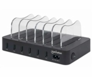 Manhattan USB nabíjecí stanice, 6-Port USB Charging Stati...