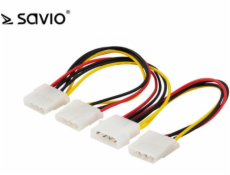 Savio Molex - Molex x3, 0.18m, Wielokolorowy (SAVIO AK-16)