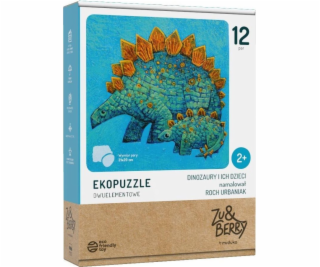 Puzzle dwuelementowe Dinozaury i ich dzieci