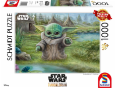 Puzzle prémiové kvality 1000 dílků THOMAS KINKADE Baby Yoda (Star Wars - The Mandalorian)