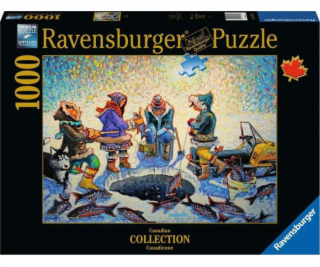 Ravensburger Puzzle 2d 1000 prvkov rybárčenie pod ľadom