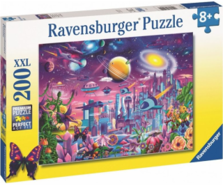 Puzzle Ravensburger pro děti 2D Vesmírné město 200 dílků