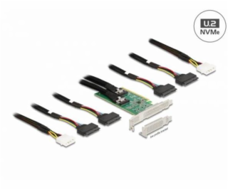 PCI Express 4.0 x16 Karte zu 4 x SFF-8639 NVMe