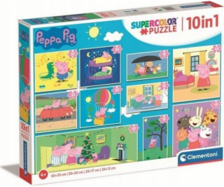 Puzzle 10v1 Super Color Peppa Pig