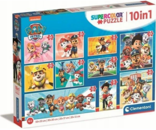 Puzzle 10v1 Super Color Paw Patrol