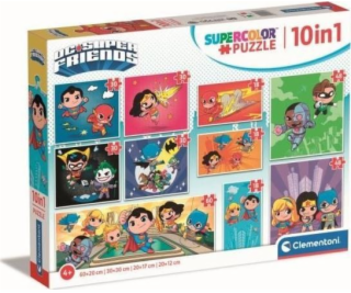 Super barevné puzzle 10 v 1 DC Comics