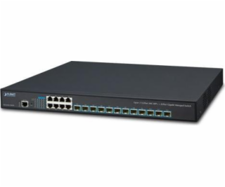 Planet XGS-6350-12X8TR L3 switch, 12x10G SFP+, 8xGbE RJ-4...