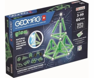 Geomag Magnetické bloky Glow Recycled 60 prvkov