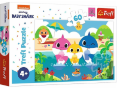 Puzzle 60 dílků Žraločí rodinka na dovolené Baby Shark