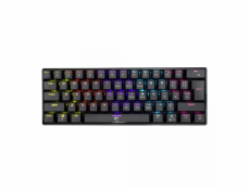 White Shark herní mechanická klávesnice  GK-2022 SHINOBI , US layout,červený switch, černá