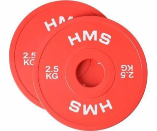 Olympic Bumper 2x2.5kg plate Red HMS CBRS25