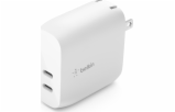Belkin Duální nástěnná nabíječka Power Delivery - 2x 20W USB-C, bílá
