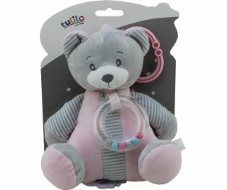 Pozytywka Miś różowy 18 cm