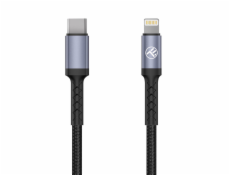 Tellur Lightning do Type-C cable, 3A, PD30W, 2m, nylon, black