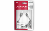 AXAGON BUCM-AM10TB, TWISTER kabel USB-C <-> USB-A, 0.6m, USB 2.0, 3A, ALU, tpe, černý