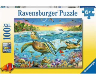 Puzzle 100 dílků XXL Mořské želvy