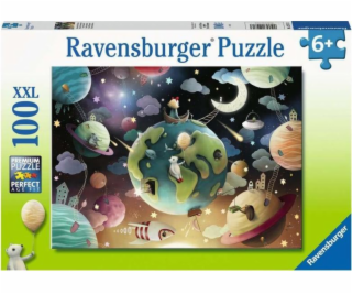 Puzzle 100 dílků XXL Space hřiště