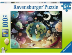 Puzzle 100 dílků XXL Space hřiště