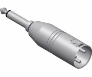 Samec XLR až 6,3 mm samec Mono Jack