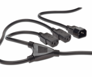 ASSMANN Power Cord splitter cable C14 - 2x C13 M/F 1.7m H...