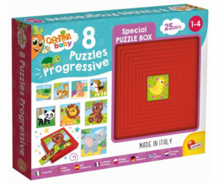 Hračka Liscianigioch Carotina Baby 9 Puzzle - Zvířátka