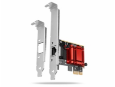 AXAGON PCEE-GIX, PCIe síťová karta - 1x Gigabit Ethernet port (RJ-45), Intel i210AT, PXE, vč. LP