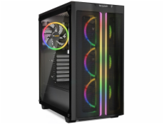 Be quiet! skříň PURE BASE 500FX / MidT / bez zdroje / USB 3.0 / 3x120mm ARGB + 1x140mm fans / průhledná bočnice / černá