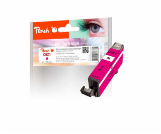 PEACH kompatibilní cartridge Canon CLI-521M, Magenta, 9 ml
