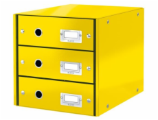 Zásuvkový box Leitz Click&Store, 3 zásuvky, žlutá