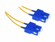XtendLan FO patch SC-SC 0.5m 9/125, duplex,LS0H, ultraflexibilní G.657.A1, průměr 2mm, krátký vývod