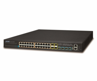 Planet SGS-6341-24P4X L3 PoE switch, 24x 1000Base-T, 4x 1...