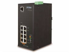 Planet IGS-4215-4P4T Gigabit PoE switch 4x TP+4x POE, 802.3af 140W, IP30, -40 až 75°C, SNMP,IGMPv3