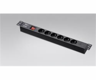 Eurocase zásuvka GA-3106 typ E šetinásobná, 1,7m, C13- Sc...