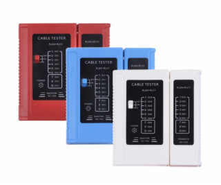 Tester UTP WS468BU,  RJ45, RJ11, STP, Cat5e, Cat7, modrý