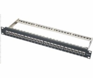 XtendLan Patch panel 19 , 24 portů osazený keystone CAT6A...