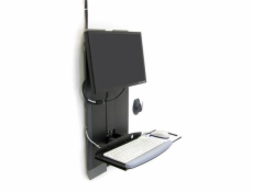 StyleView® Vertical Lift, High Traffic Area (black), systém držáků na zeď, monitor,klávesnice,myš, low profile