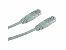 Krížený UTP patch kabel 0,5 m Cat5e šedý