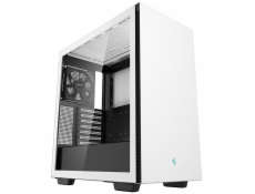 DEEPCOOL skříň CH510 WH / E-ATX / 120 mm fan / 2xUSB 3.0 / tvrzené sklo / bílá