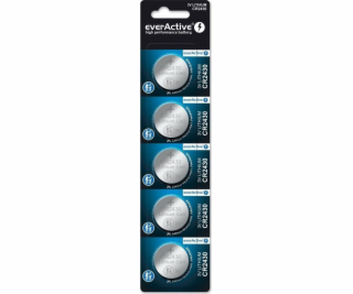 Mini everActive CR2430 lítiová batéria v blistri po 5 kusoch