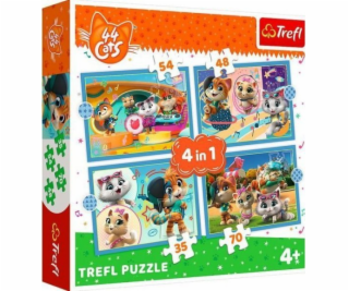 Puzzle 4v1 Kočičí gang 44 koček