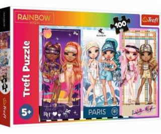 Puzzle 100 dílků Rainbow High panenky