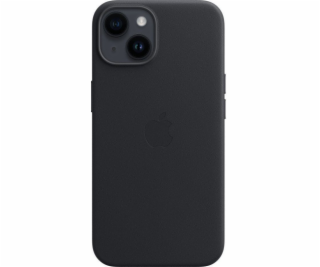 Kožené pouzdro s MagSafe pro iPhone 14 - Midnight