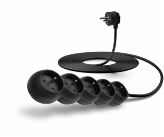 CONNECT IT prodlužovací kabel 230 V, 5 zásuvek, 5 m, bez ...