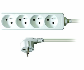 Solight prodlužovací přívod, 4 zásuvky, bílý, 1,5m - PP20
