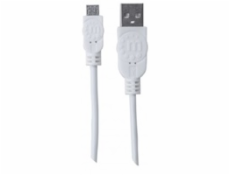 MANHATTAN Kabel propojovací USB 2.0  A Male / Micro-B Male, 1.8m, bílý