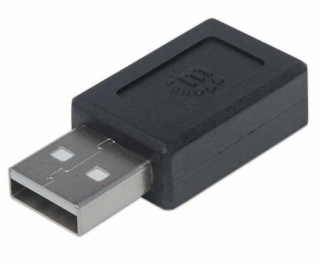 Adaptér USB Manhattan USB-C - USB Czarny (354653)