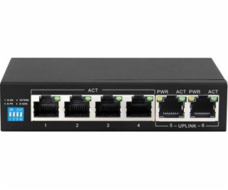 Switch KRIOS EX-SG1005P 5 portov gigabitové PoE (4X PoE) ...