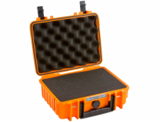 B&W Outdoor Case 1000 with pre-cut foam (SI) orange